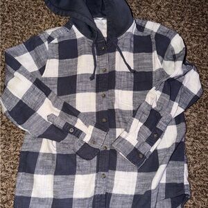 Womens Flannel Hoodie